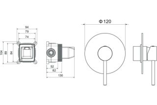 Смеситель для душа Aquatek Европа AQ1366MB черный