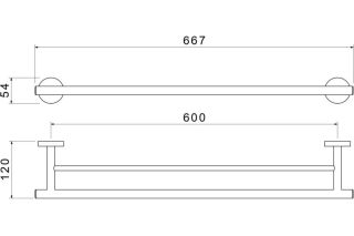 Полотенцедержатель Aquatek Оберон AQ4230CR хром