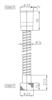 Душевой шланг Bossini Cromolux A03045B.030 125 см хром
