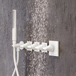 Встраиваемый смеситель для душа Bossini Apice Z035203.045 с термостатом белый матовый