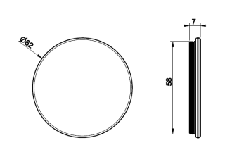 Декоративная вставка Gessi Origini 66602.290 цвет Materic