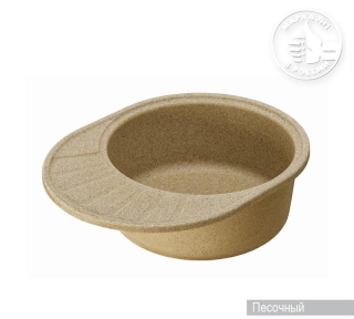 Мойка кухонная Акватон Чезана 57 см песочный