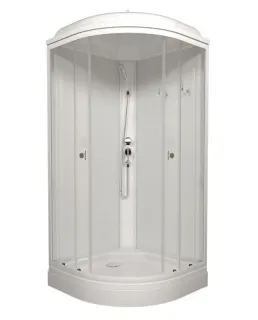 Душевая кабина Triton Ультра Щ0000061833 100x100 см профиль белый стекло прозрачное