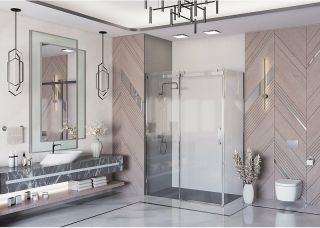 Душевой уголок Ambassador Benefit 19021103HX-90HX 140x90см хром/прозрачное