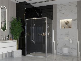 Душевой уголок Ambassador Intense 110021105IX-100IX 160x100см хром/прозрачное