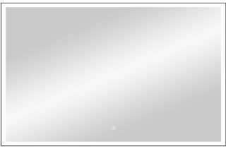 Зеркало с подсветкой Continent Frame Black ЗЛП589 с сенсорным выключателем 100см чёрный