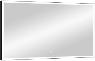 Зеркало с подсветкой Continent Frame Black ЗЛП186 с сенсорным выключателем 120см чёрный