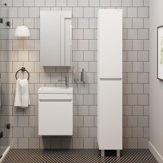 Тумба под раковину подвесная Onika Милтон 104513 45 см белый