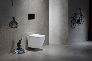 Унитаз подвесной SantiLine SL-5025 безободковый белый