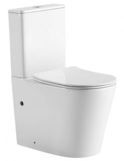Унитаз напольный SantiLine SL-5026 безободковый белый