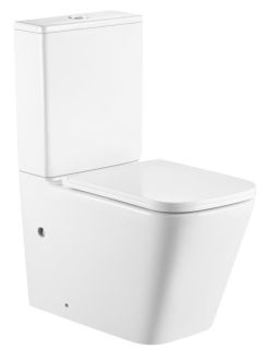 Унитаз напольный SantiLine SL-5028 безободковый белый