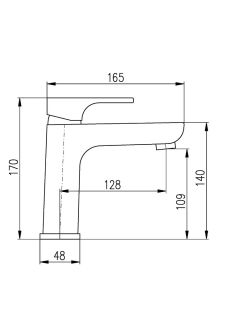 Смеситель для раковины Rav Slezak Yukon YU128.5CB Белый Хром