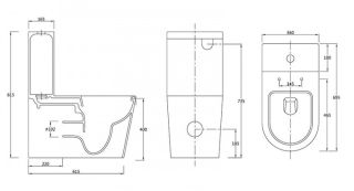 Напольный унитаз SSWW NC4446 крышка микролифт