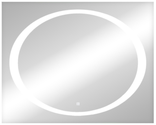 Зеркало с подсветкой Continent Galaxy ЗЛП28 с сенсорным выключателем 100см