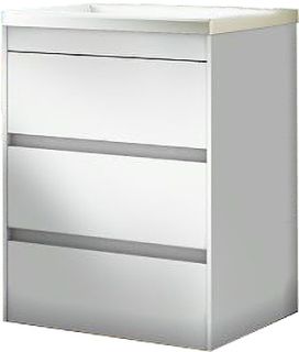 Напольная тумба под раковину Art&Max Family 58см белый глянцевый FAMILY-580-3C-PIA-BL