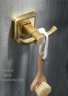 Двойной крючок для ванной Wonzon & Woghand Roma WW-7225 бронза