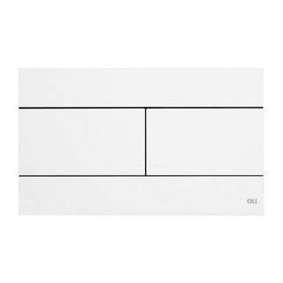 Панель механ. двойная SLIM, пластик белый, Oliveira