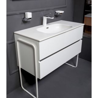 Раковина Armadi Art Vallessi 120см керамика белый глянец 838-120-WG