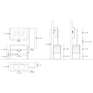 Тумба под раковину Armadi Art Vallessi 80см кашемир 837-080-С