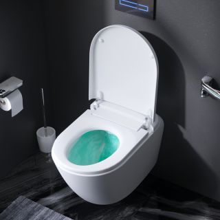 Подвесной унитаз Am.Pm Sensation CCC301700SC с интегрированным электронным биде TouchReel