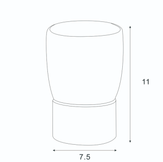 Стакан настольный Azario FORNY AZ-126CH