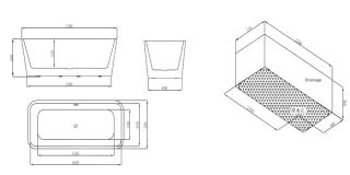 Акриловая ванна SSWW M702 180x75