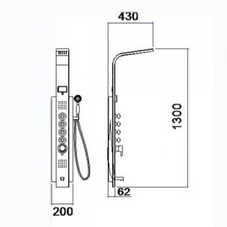 Душевая панель SSWW FT93167BZ bronze