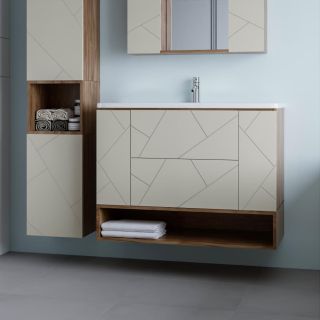 Ниша для тумбы Бриклаер Кристалл 4627125416835 100 см дуб крафт табачный