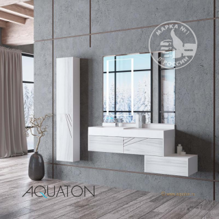 Комод с ящиком Акватон Сакура 100см ольха наварра/белый 1A234803SKW80