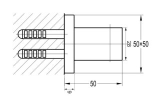 Держатель для душевой лейки Omnires чёрный 8876ABL