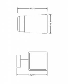 Стакан Omnires Lift хром 8158CR