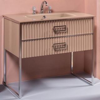 Тумба под раковину Armadi Art Monaco 100см капучино/хром 866-100-CPCR