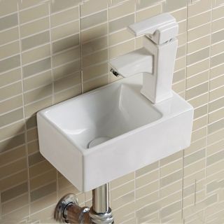 Подвесная раковина Melana A311L-803 31см левая белый