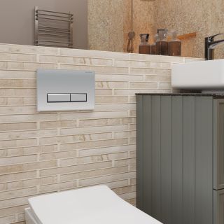 Клавиша смыва Charus Raiden FP.321.46.01 хром матовый