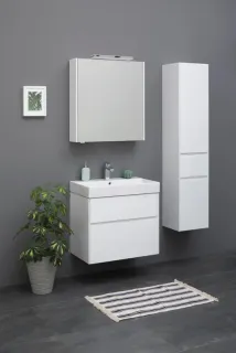 Тумба под раковину Aquanet Polya 345590 60 см белый глянец