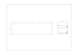 Полка настенная Boheme Space 10966-W 60 см белый матовый
