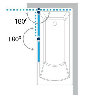 Шторка для ванны Koller Pool Waterfall Line QP97(left) chrome,clear