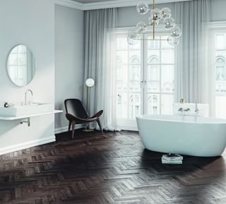 Смеситель для раковины Kludi Nova Fonte Classic на три отверстия хром 201430520