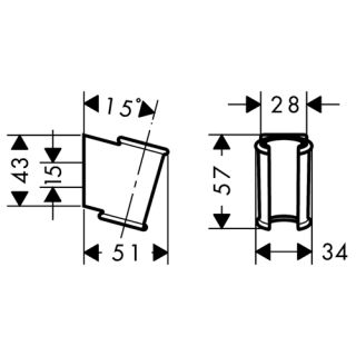 Держатель для душа Hansgrohe Porter’Classic 28324000