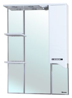 Зеркало-шкаф с подсветкой Bellezza Дрея 75см правый белый 00000001067