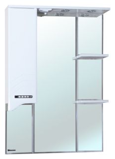 Зеркало-шкаф с подсветкой Bellezza Дрея 75см левый белый 00000001066