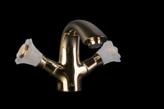 Смеситель для раковины Boheme Camelia золото 291-Camelia