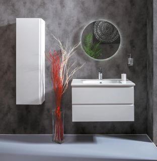 Пенал Armadi Art Capolda 120см белый + белая ручка 849-120-W