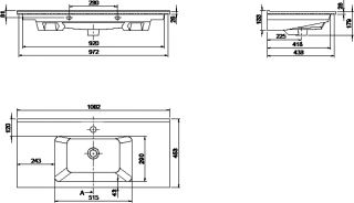 Раковина Armadi Art Capolda 100см белый 4876-100