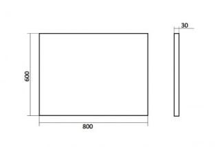 Orange Nature ON-80ZE Зеркало с LED подсветкой и сенсорной кнопкой