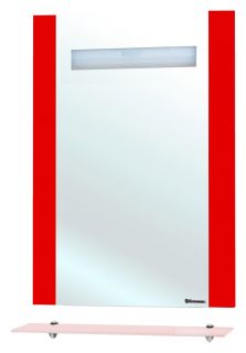 Зеркало с подсветкой Bellezza Берта 75см красный 00000001044