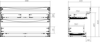 Тумба под раковину BelBagno Marino 100см Bianco Lucido MARINO-H60-1000-2C-SO-BL-P