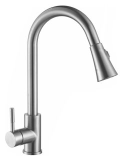 Смеситель для кухни Melana MELANA-F8110 с выдвижным изливом сатин