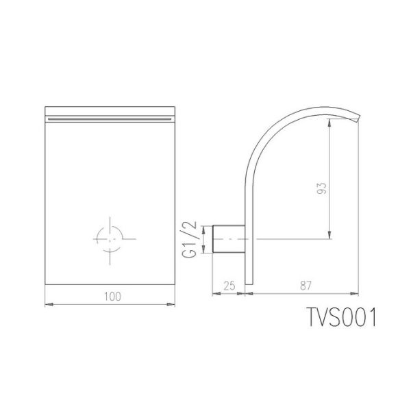 Верхний душ Rav Slezak TVS001 хром