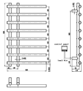 Электрический полотенцесушитель Boheme Uno 722-CR хром